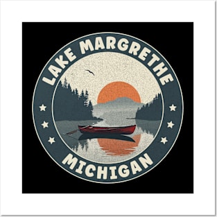 Lake Margrethe Michigan Sunset Posters and Art